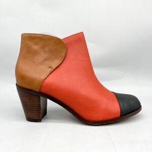 Wolverine 1000 Mile Samantha Pleet Women 9.5M Boots Red Brown Black Cap Toe Shoe
